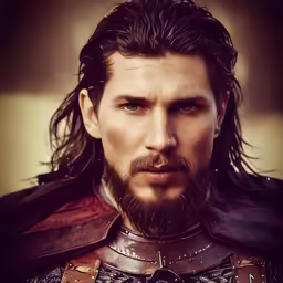an image of a man in medieval dress with a goatee