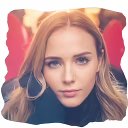 a picture of the beautiful and blond woman, with blue eyes