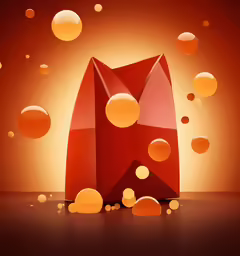 this is an illustration of some red thing
