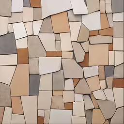 a bunch of different pieces of tile laying next to each other