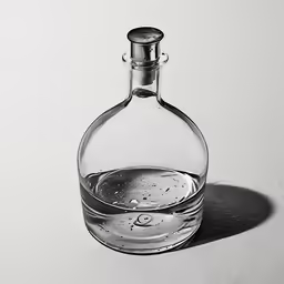 a bottle that has some water in it