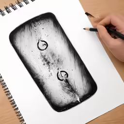 a drawing of a glass jar and the lid is drawn with a pencil