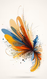 a multi - colored abstract background with lots of splots