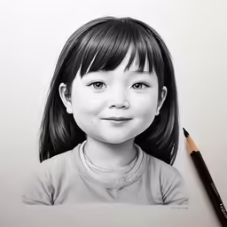 an image of a little girl looking into the distance