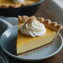 a piece of cheese cake is sitting on a plate