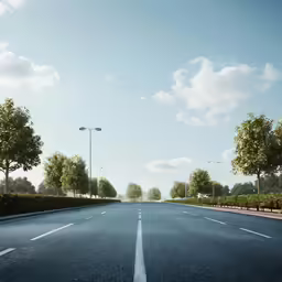 an empty road that appears to be the middle of nowhere