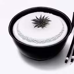the small plate has been decorated with a star