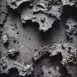 there is some dirt and rocks on this floor