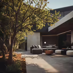 an image of modern outdoor living space