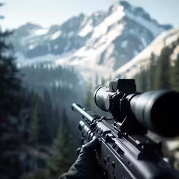 a gun that is being used for hunting