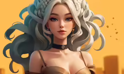 an image of a woman with grey hair