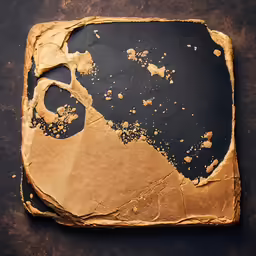 a piece of food that looks like something