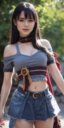a young asian lady with very tight legs