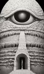 an image of a person standing in front of an eye