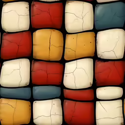 many different colors and shapes are seen on the surface