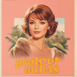the poster for project omieis with a woman holding a teddy bear