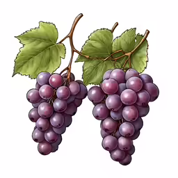 a bunch of grapes hanging on the vine