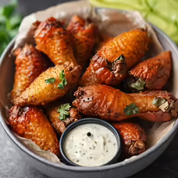 a basket filled with food on top of a table