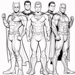 superhero coloring pages for adults to color