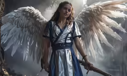 an image of a woman with angel wings