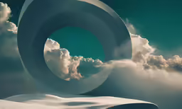 an abstract photograph, with clouds and sky