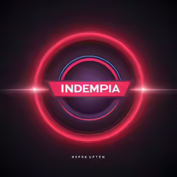 an neon sign that says india inside it