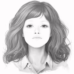 the head and shoulders of a woman with wavy hair