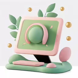 an apple phone sits next to a keyboard and plant