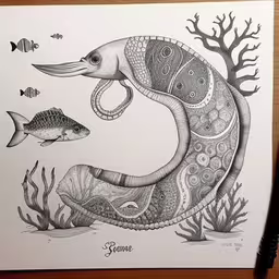 an image of some animals that are in the water