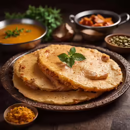 a close up of a plate of food with soup