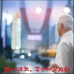 the man in white has an asian message on his shirt