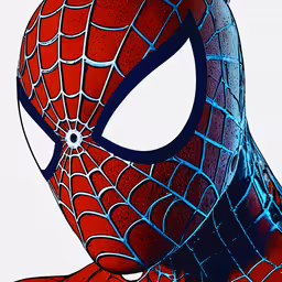 an image of a drawing of spider man,the amazing spiderman is hanging his head out