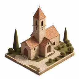 an object made out of some sort of building