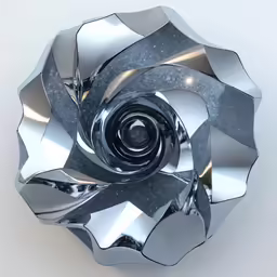 a metal sculpture that is on a table