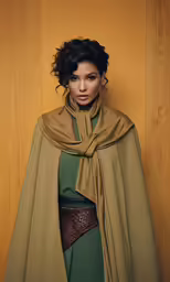 the model poses for the magazine