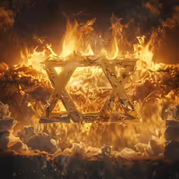 a 3d image of some sort of fire