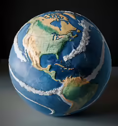 the earth is in the middle of the photo
