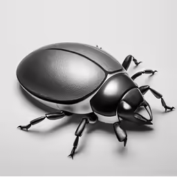 a bug is shown on a white surface
