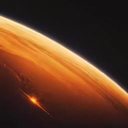 an orange substance of some sort with water on it