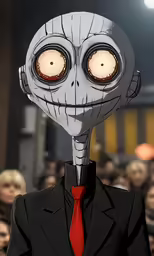 a drawing of the animated corpsehead from one day