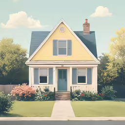 a home that has trees in the yard