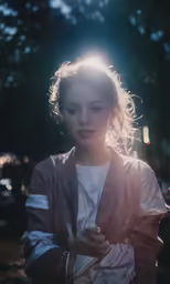 the girl is looking at her cell phone
