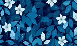 a picture of some pretty blue and white leaves