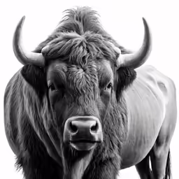 a very large bull with horns and long horns