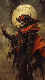an art painting of a person with blood makeup and makeup mask