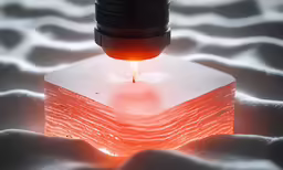 a close up of a small device with a light on it