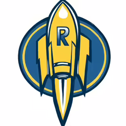 the rocket with a name r is on it