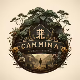 a logo for a game called cammina