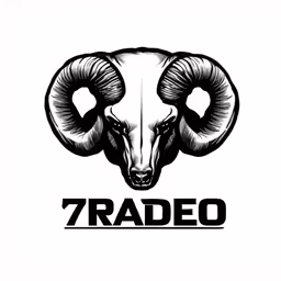 a zodiac bull with the word7radeo on it