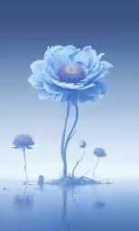 a flower that is in the water with water drops